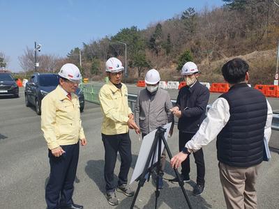 이상훈 사천시 부시장, 2023년 해빙기 대비 
재난위험시설 현장 안전점검 참여
