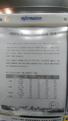 수도세 인상 공지